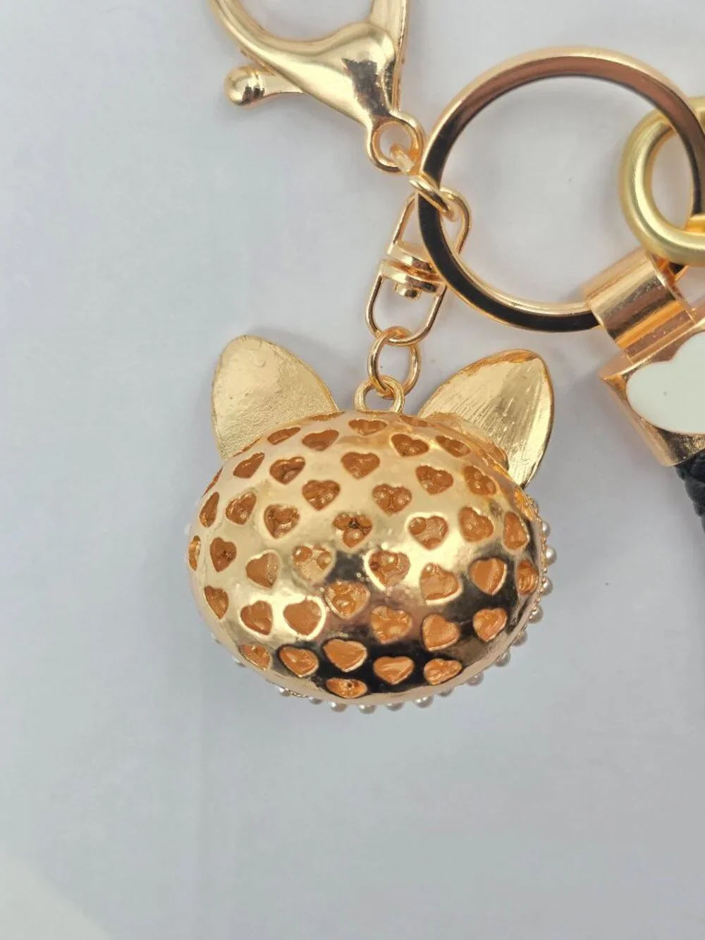 Louis Vuitton Gold Lock 🔒 Authentic LV Key + Unbranded Bunny Head Bag Charm